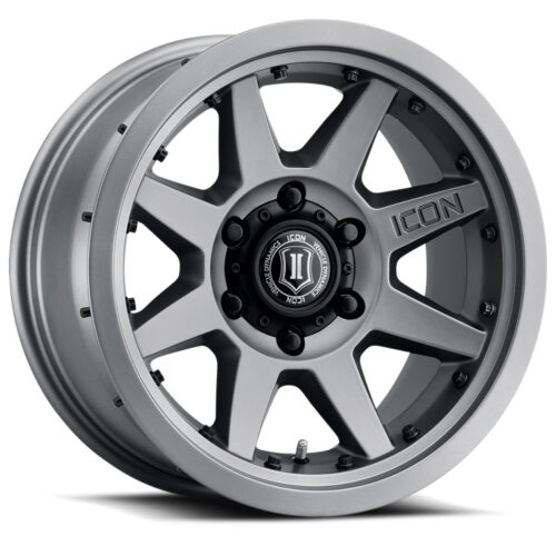 Alternative view of ICON Rebound Pro 17x8.5 6x5.5 0mm Offset 4.75in BS 106.1mm Bore Titanium Wheel