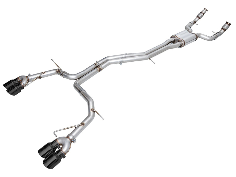 AWE Tuning Track Edition Exhaust - Diamond Black Tips for 19-23 Audi C8 S6/S7 2.9T V6 AWD