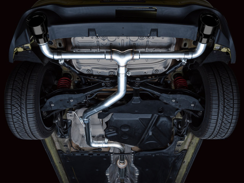 AWE Tuning 2022 VW GTI MK8 Track Edition Exhaust - Diamond Black Tips - Image 9