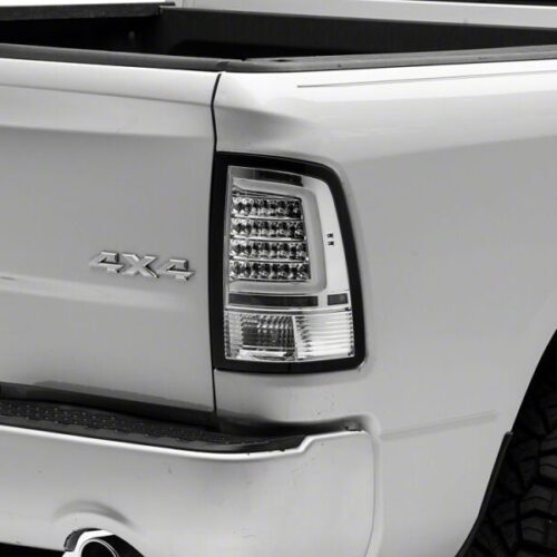 Raxiom for 2009-2018 Dodge RAM 1500 Axial Series LED Tail Lights- Chrome Housing- Clear Lens - Image 6