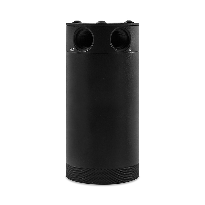 Mishimoto 2-Port Universal XL Baffled Catch Can - Black - Image 3