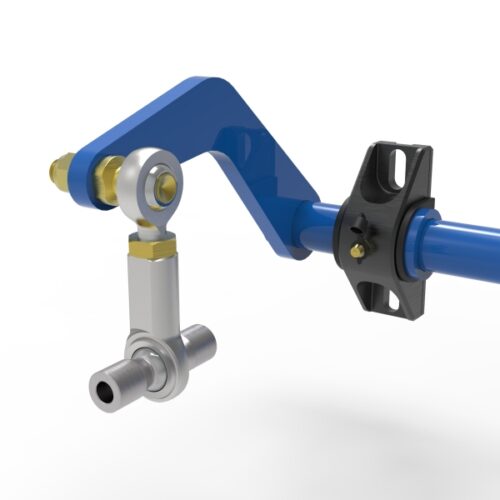 aFe Power 15-19 Volkswagen Golf R (MK7) L4-2.0L (t) CONTROL Series Rear Sway Bar - Blue - Image 3