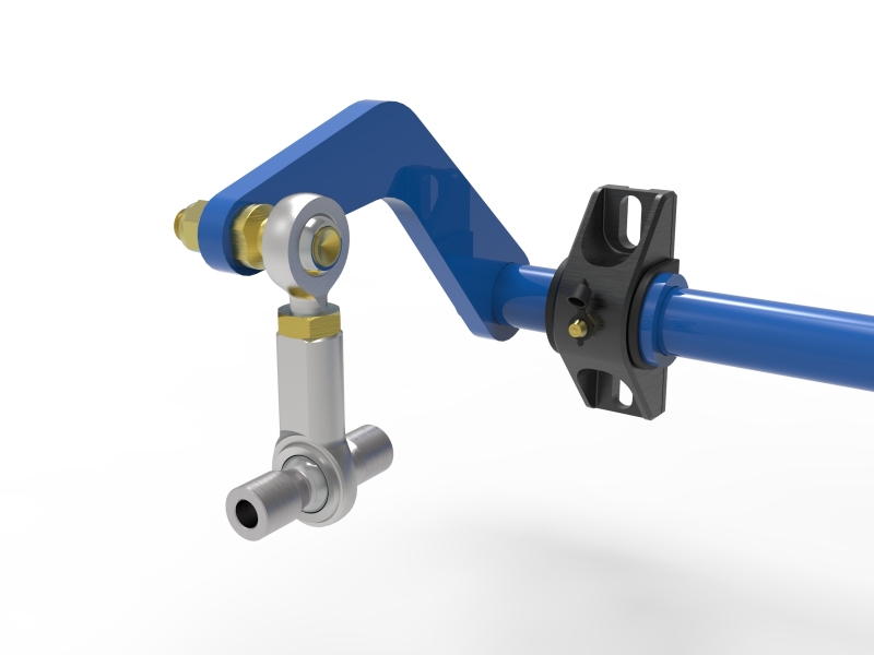 aFe Power 15-19 Volkswagen Golf R (MK7) L4-2.0L (t) CONTROL Series Rear Sway Bar - Blue - Image 3