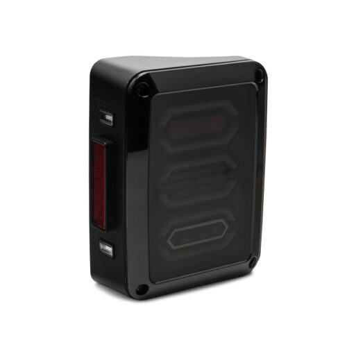 Raxiom for 2007-2018 Jeep Wrangler JK LED Tail Lights- Black Housing (Smoked Lens) - Image 3