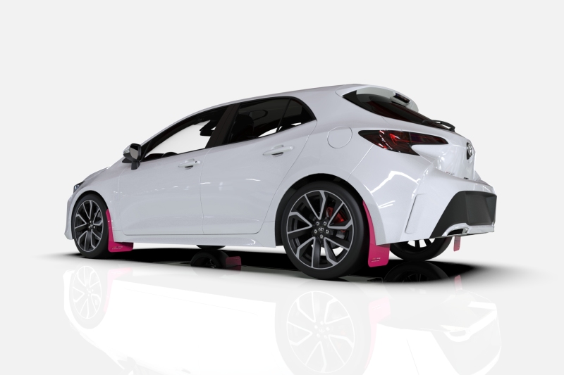 Rally Armor 22-26 Subaru WRX Pink Mud Flap BCE Logo - Image 3