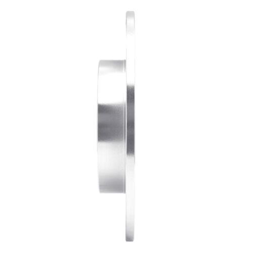 R1 Concepts for 16-25 Honda Civic Hatchback Rear Right Drilled & Slotted Silver Brake Rotor - Image 3