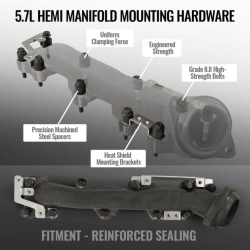 BD Diesel 09-26 RAM/Dodge/Jeep 5.7L Hemi Manifold Bolt & Spacer Kit - Image 8