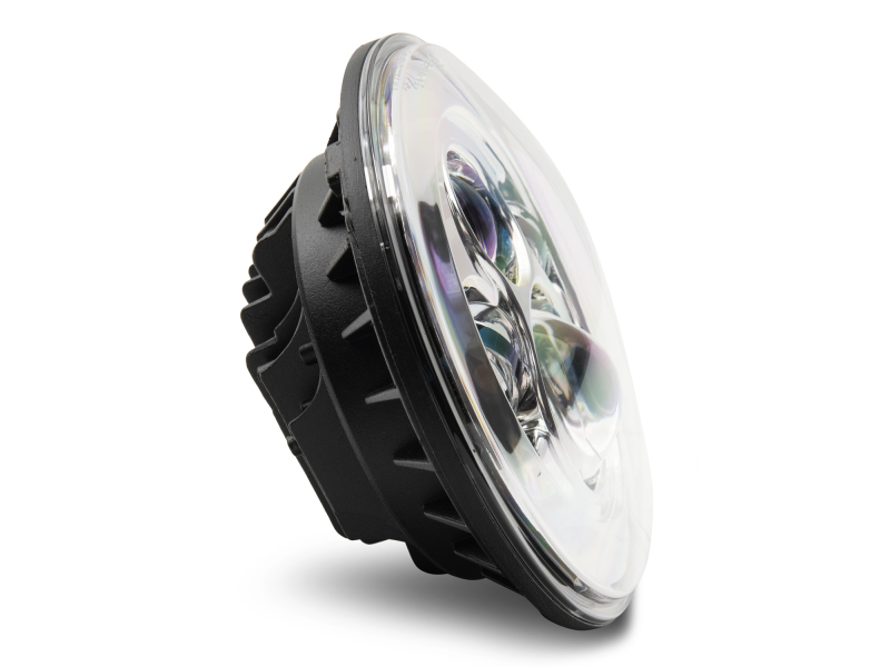 Raxiom for 1997-2018 Jeep Wrangler TJ/JK Axial Series LED Daymaker Headlights- Chrome Housing (Clear Lens) - Image 5