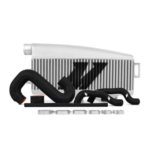 Alternative view of Mishimoto Subaru 02-07 WRX/04-07 STi Top-Mount Intercooler Kit - Silver/Black Hoses - Not For iRHD