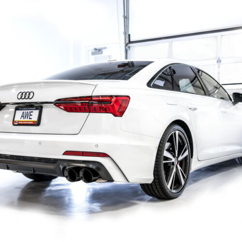 AWE Tuning Track Edition Exhaust - Diamond Black Tips for 19-23 Audi C8 S6/S7 2.9T V6 AWD - Image 7
