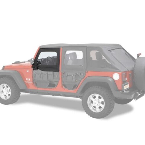 Bestop 07-18 Jeep Wrangler JK Element Upper Doors (Front Doors Black Twill)