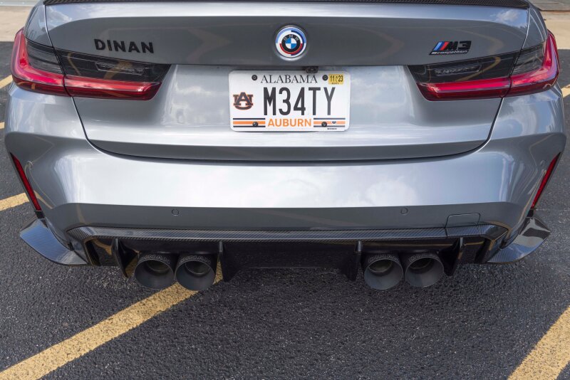 Dinan for 21-27 BMW M3/M4 (G80/G82/G83) Carbon Fiber Rear Diffuser Surround - Image 10
