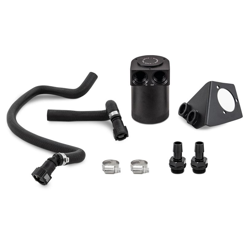 Mishimoto Baffled Oil Catch Can Kit (PCV Side) - Black for 2020+ Chevrolet Corvette C8