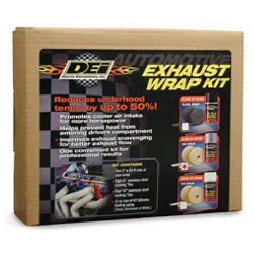DEI 10112 Exhaust Wrap Kit - Tan Wrap & Aluminum HT Silicone Coating (Aerosol) - Image 7