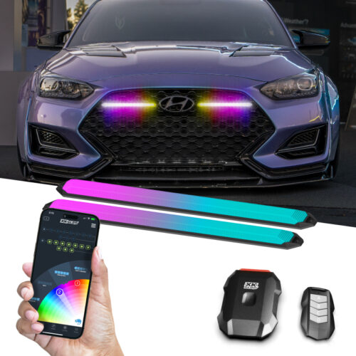 Alternative view of XK Glow 6in XKmax DRL Truck Grill Flexible Light App Cntl Bar 2pc