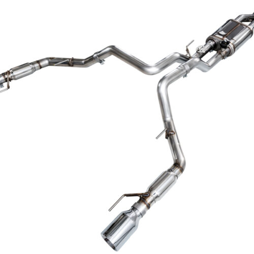 Alternative view of AWE Tuning Gen 3 Raptor SwitchPath Exhaust - Chrome Silver Tips
