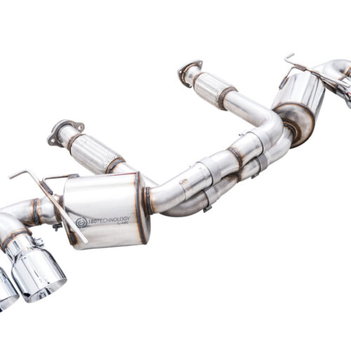 AWE Tuning Touring Edition Exhaust - Quad Chrome Silver Tips for 2020 Chevrolet Corvette (C8)