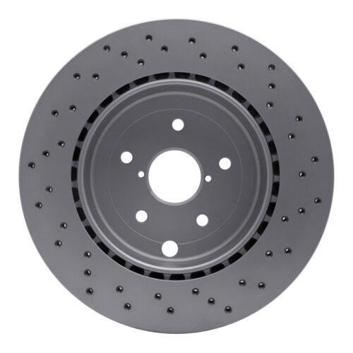 DFC 18-21 Subaru WRX STI Rear Drilled Hi-Carbon Alloy Geomet Coated Rotor - Image 5
