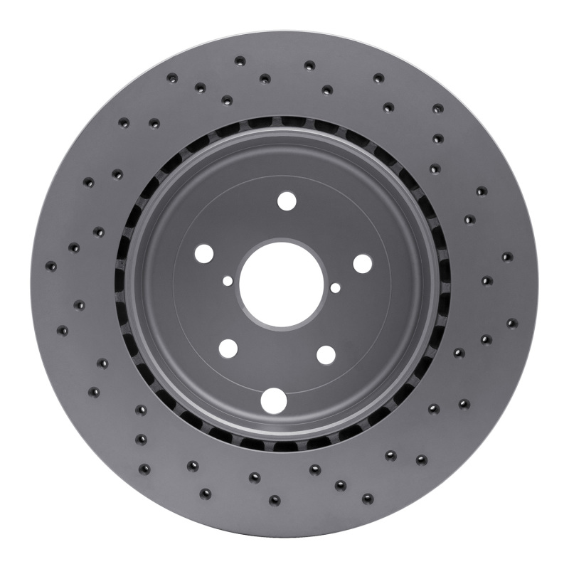 DFC 18-21 Subaru WRX STI Rear Drilled Hi-Carbon Alloy Geomet Coated Rotor - Image 5