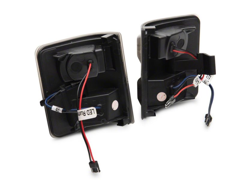 Raxiom for 2011-2016 Ford F-250/F-350 Super Duty Axial LED SEQL Switchback Side Mirror Marker Lamps- Smoked - Image 3