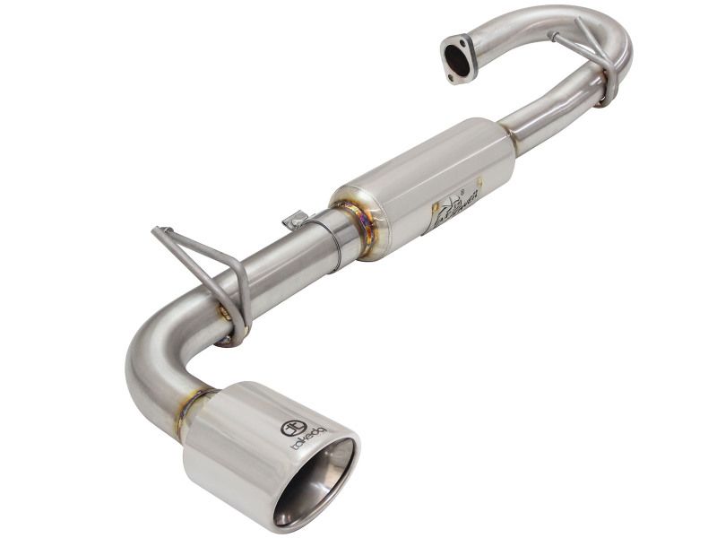 aFe Power 11-16 Scion TC L4-2.5L 304SS 2-1/4in to 2-1/2in Axle-Back Takeda Exhaust w/ Polished Tip - Image 3