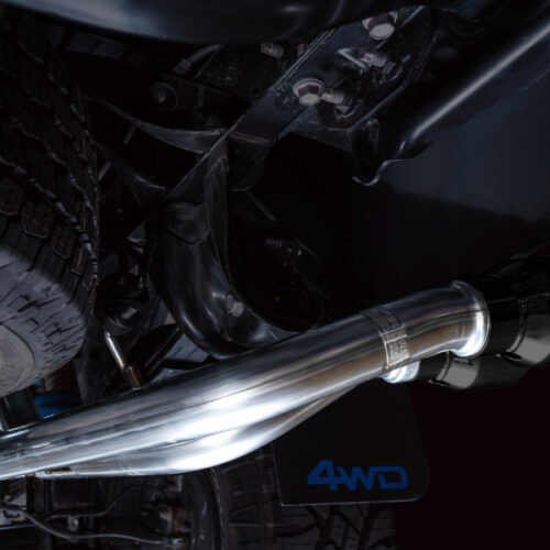 AWE Tuning Cat-Back Exhaust w/ BashGuard - Dual Diamond Black Tips for 16-22 Toyota Tacoma 0FG - Image 10