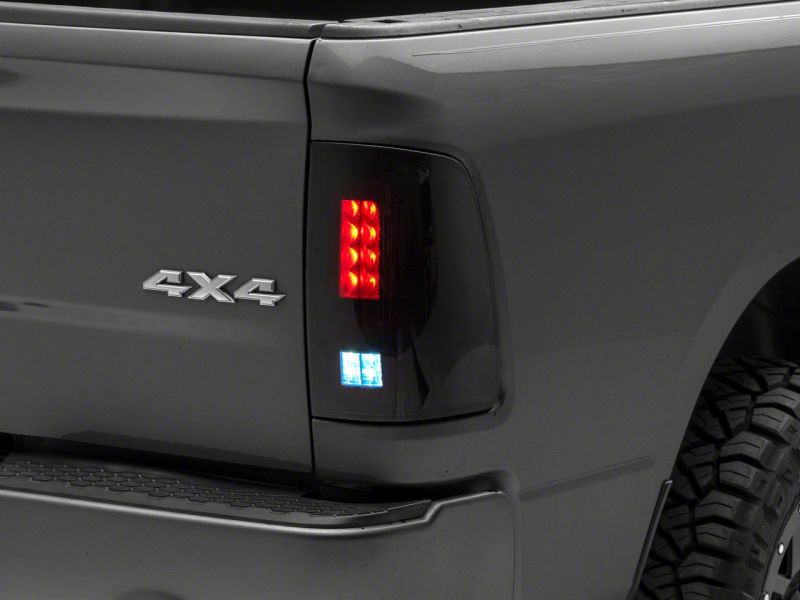 Raxiom for 2009-2018 Dodge RAM 1500/2500/3500 Axial Series LED Tail Lights- Black Housing (Smoked Lens) - Image 4