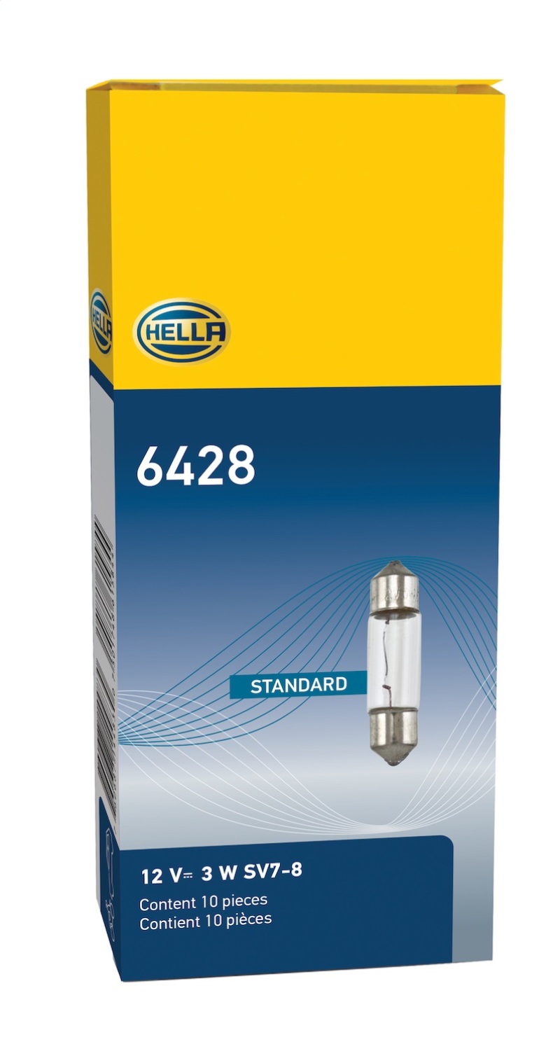 Hella Bulb 6428 12V 3W SV7-8 T2.25 8x28mm - Image 4