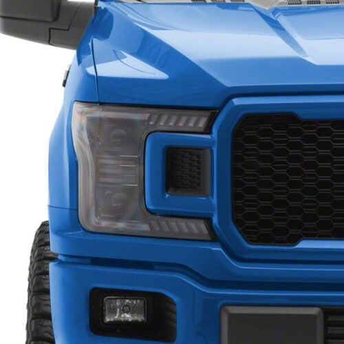 Raxiom for 2018-2020 Ford F-150 LED Halo Surround Headlights with White DRL- Black Housing- Clear Lens - Image 8