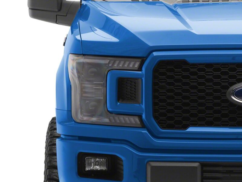 Raxiom for 2018-2020 Ford F-150 LED Halo Surround Headlights with White DRL- Black Housing- Clear Lens - Image 8