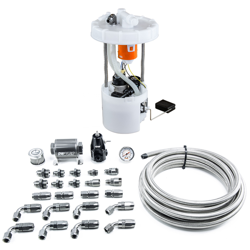 DeatschWerks K20 DW400 Pump Module & Return Kit w/CPE Fuel Lines for 2006-2011 Honda Civic Si