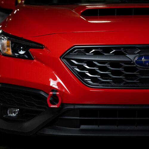 Mishimoto Tow Hook Red for 2022+ Subaru WRX Front - Image 5