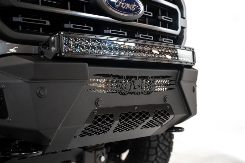 Addictive Desert Designs for 2021 Ford F-150 HoneyBadger Front Bumper w/ Top Hoop - Image 6