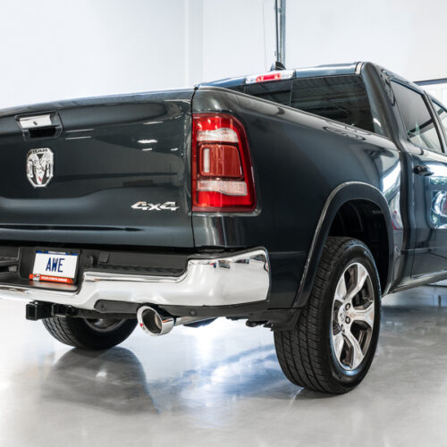 AWE Tuning Cat-Back Exhaust - Chrome Silver Tips for 19-21 RAM 1500 5.7L (w/Cutouts) 0FG Dual Rear Exit - Image 5