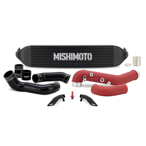 Mishimoto Intercooler Kit w/Pipes - Black Intercooler/Red Pipes for 2023+ Honda Civic Type-R