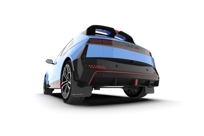 Rally Armor 25-26 Hyundai Ioniq 5 N Black Mud Flap w/Red Logo - Image 5