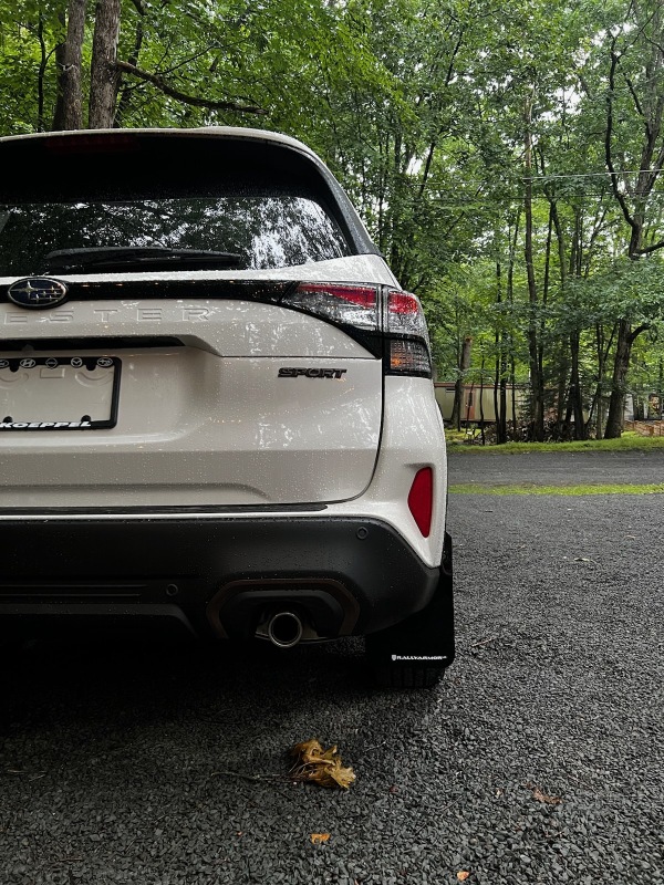 Rally Armor 25-26 Subaru Forester & Hybrid Black UR Mud Flap w/Metallic Black Logo - Image 9
