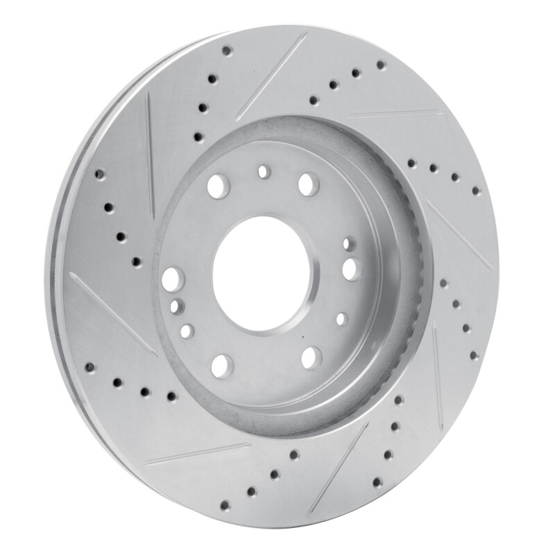DFC 05-20 Cadillac Escalade EXT Front Right Drilled & Slotted Silver Brake Rotor - Image 4