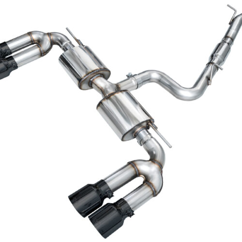AWE Tuning Touring Edition Exhaust - Diamond Black Tips for 22-24 Audi 8Y S3
