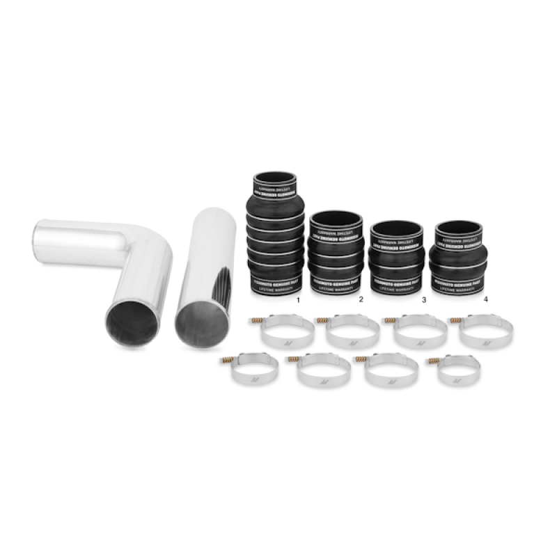 Mishimoto Intercooler Kit w/ Pipes (Silver) for 03-07 Dodge 5.9L Cummins - Image 7