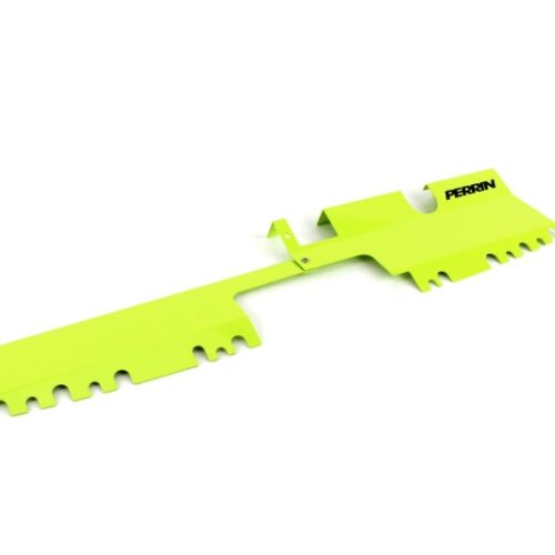 PERRIN 15-21 Subaru WRX/STI Radiator Shroud (With OEM Intake Scoop) - Neon Yellow - Image 2