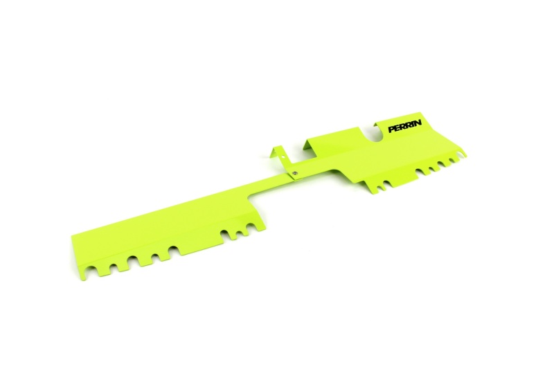 PERRIN 15-21 Subaru WRX/STI Radiator Shroud (With OEM Intake Scoop) - Neon Yellow - Image 2