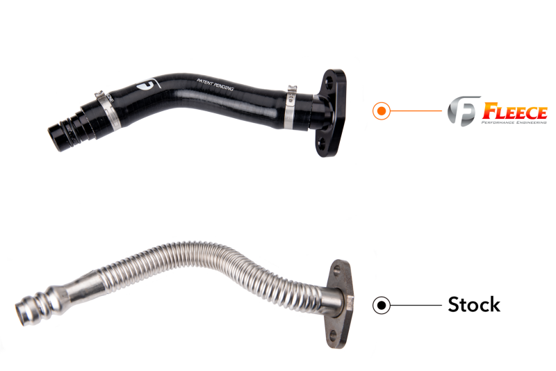 Fleece Performance 03-07 Dodge 2500/3500 5.9L Cummins Turbo Drain Tube Kit - Image 3