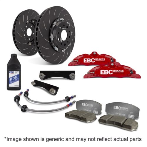 Alternative view of EBC Racing 12-21 Subaru BRZ/Toyota GT86 Red Apollo-4 Calipers 330mm Rotors Front Big Brake Kit