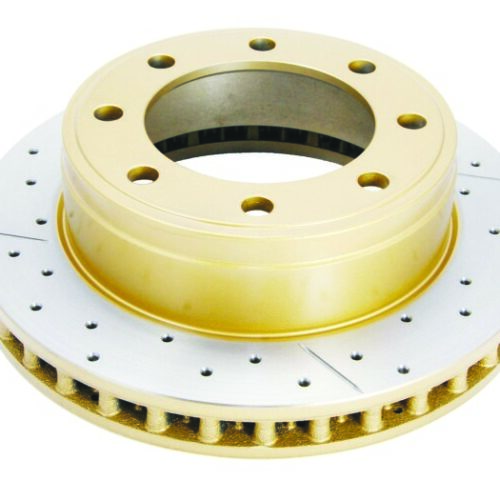 DBA 14-18 Volkswagen GTI (w/Perf Pkg 310mm Rotor Excl EPB) Rear Drill & Slot Street Series Rotor - Image 2