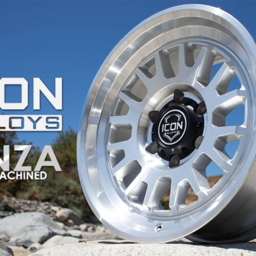 ICON Anza 17x8.5 5x150 25mm Offset 5.75in BS Silver Machined Wheel - Image 6