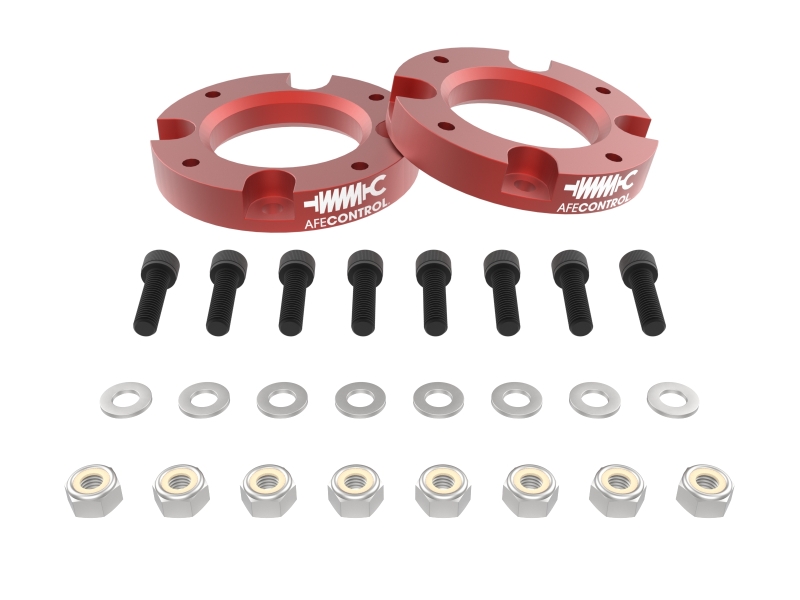 aFe Power 24-25 Toyota Tacoma CONTROL 1.5in Leveling Kit - Red - Image 3