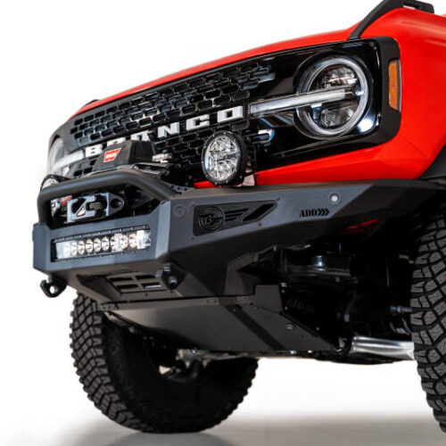 Addictive Desert Designs for 2021+ Ford Bronco Rock Fighter Front Bumper - Hammer Black - Image 9
