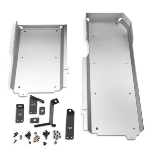 Rugged Ridge 18003.53 18-23 Jeep Wrangler JLU 4dr Alum. Skid Plate for Gas Tank/Exhaust - Tex. Blk - Image 4