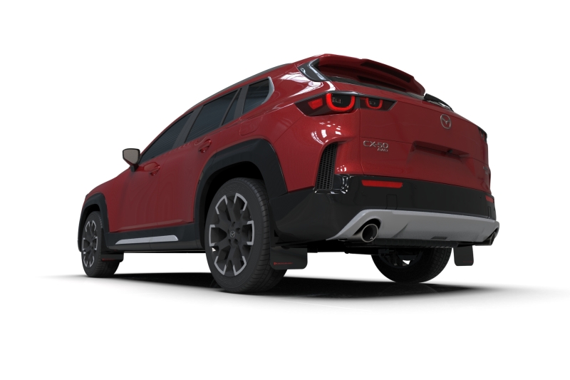 Rally Armor 23-26 Mazda CX-50 (Will Not Fit CX-5) Black UR Mud Flap W/White Logo - Image 3